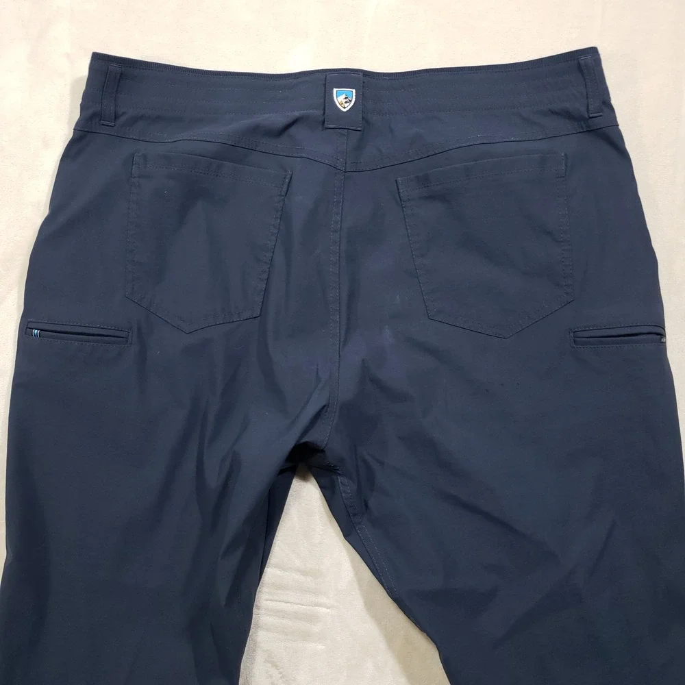KUHL Renegade Recon Pants Mens 42x30 Blue Duralux Stretch Hiking Travel 2439